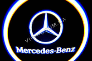 3D Логотип led в карту дверей Mercedes