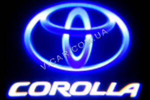 3D Логотип led в карту дверей Toyota Corolla