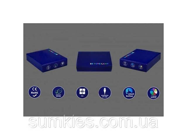 3D нічник 'Корабль Ван Пис ' (ВОЛІЧНЕ ЗОБРАЖЕННЯ)+ пульт ДК+ мережевий адаптер + батарейки (3ААА) 3DTOYSLМР - Фото 3