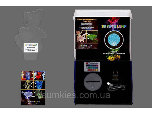 3D-нічник 'Курапіка, Леоріо, Кіллуа та Гон з аніме «Хантер х Хантер» (УВАЧНЕ ЗОБРАЖЕННЯ) 3DTOYSLAMP - Фото 2