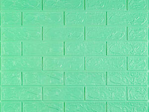 3D панель самоклеюча 700х770х3мм цегла М'ята (012-3) SW-00000233