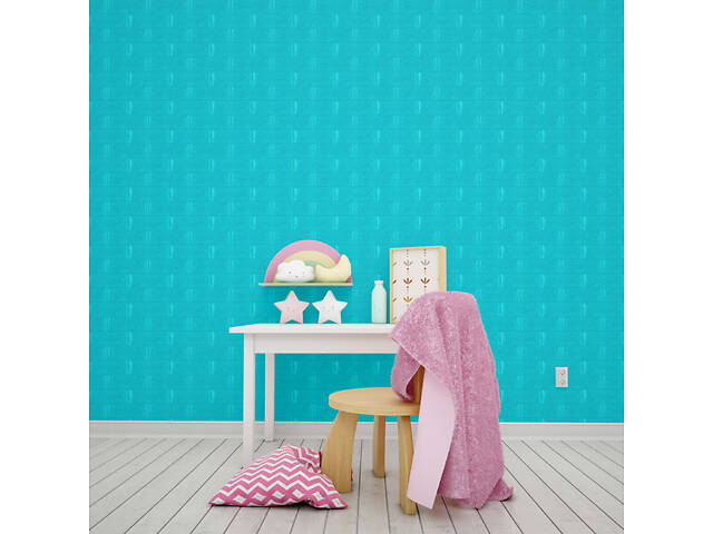 3D панель самоклеюча 700х770х5мм цегла Бірюза (002-5) SW-00000084 - Фото 5