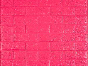 3D панель самоклеюча 700х770х5мм цегла Малинова-червона (108-5) SW-00001364