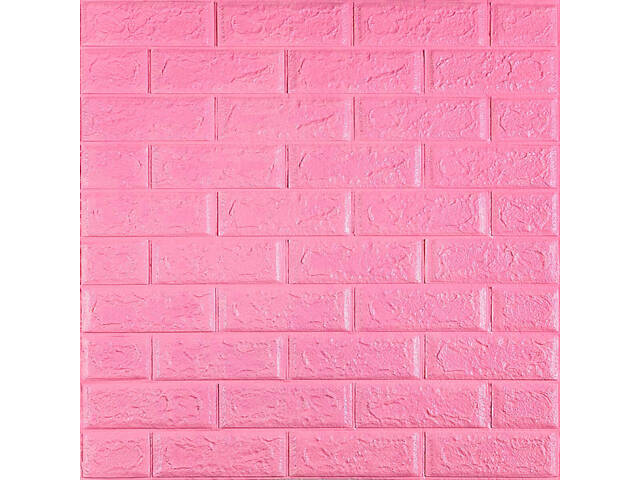 3D панель самоклеюча 700х770х5мм цегла Рожевий (004-5) SW-00000143 - Фото 1
