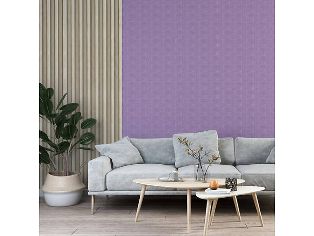 3D панель самоклеюча 700х770х5мм цегла світло - фіолетова (015-5) SW-00000083 - Фото 5