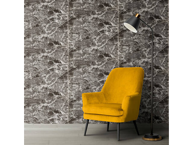 3D панель самоклеюча кладка 700х770х7мм Чорна-біла (330) SW-00000674 - Фото 5