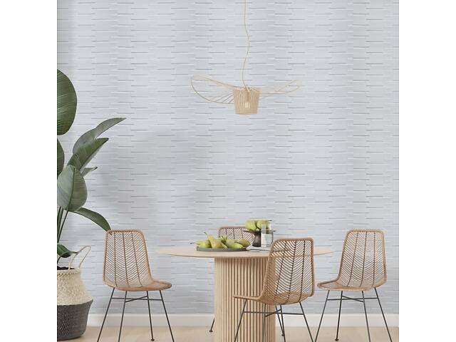 3D панель самоклеюча кладка 770х700х5мм Біла (031) SW-00000167 - Фото 5