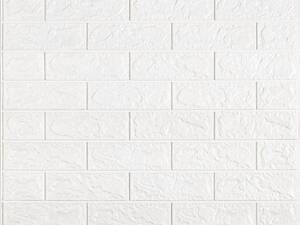 3D панель самоклеюча цегла 690х780х5мм Білий Матовий (001-5M) SW-00000587