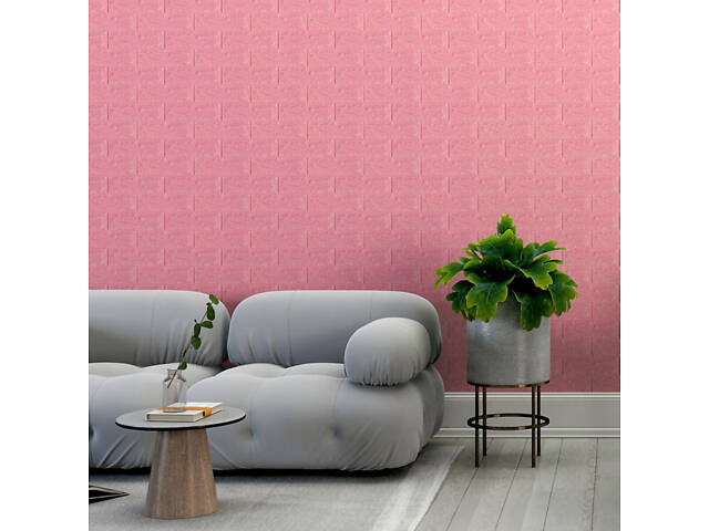 3D панель самоклеющаяся 700x770x7мм кирпич Розовый (004-7) SW-00000057 - Фото 5
