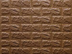 3D панель самоклеющаяся кирпич Коричневый 700x770x7мм (020-7) SW-00000053