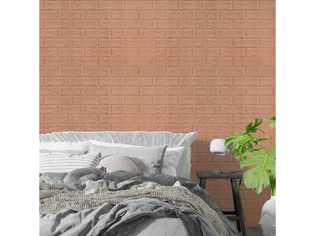 3D панель самоклеющаяся кирпич пудра 700х770х5мм SW-00001801 - Фото 5