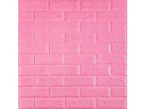 3D панель самоклеюча цегла Рожевий 700х770х5мм (004-5) SW-00000143