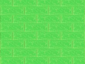3D панель самоклеюча цегла Зелена 700х770х3мм (013-3) SW-00000639