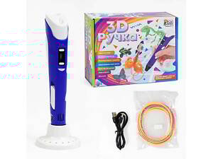 3D ручка для детей и взрослых с экраном и регулировкой температуры (76820) '4FUN Game Club' USB кабель