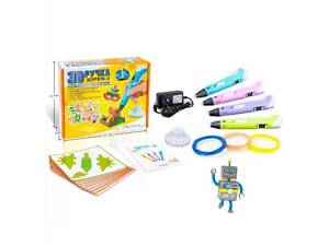 3D ручка с LCD дисплеем Smart 3D pen 3 +пластик +трафареты