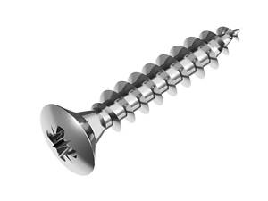 3х20 PZ1 Шуруп цинк білий, повна різьба, напівпотайна головка (1000 шт.) [103200000103302020] Metalvis