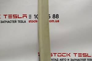4 Накладка декоративная стойки A с магнитом NEW ALCANTARA CREAM левая Tesla model X 1050286-07-H