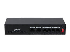 4-портовый РоЕ коммутатор 4xPOE 100Mб и 2x RJ45 100Mб DH-PFS3006-4ET-36