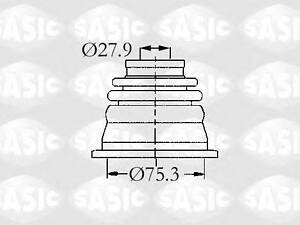 4003470 SASIC - Пильовик привідного валу SASIC 4003470 на RENAULT MASTER II Van (FD)