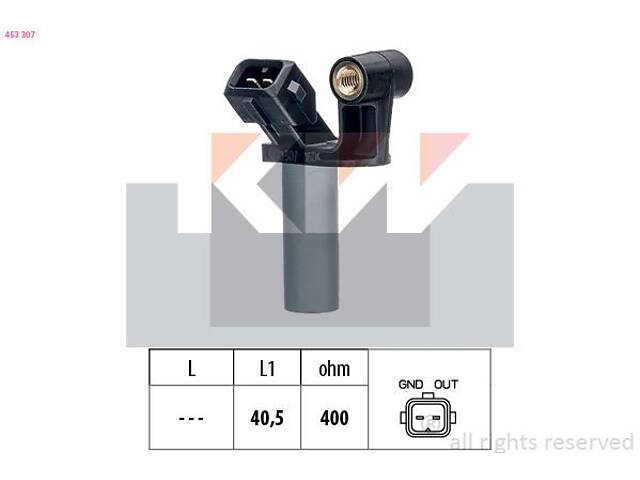 453 307 KW Датчик р/вала, к/вала (аналог EPS 1.953.307/Facet 9.0307 )