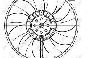 47422 NRF Вентилятор Радіатора Audi A6 06-