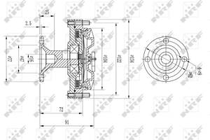 49613 NRF Муфта вентилятора