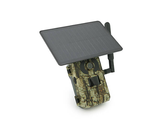 4G Фотоловушка F-804 4MP-фото/4МР-видео 120 угол .слот SD карта. Батарея 7800мА солнечная панель APP –UBOX - Фото 1