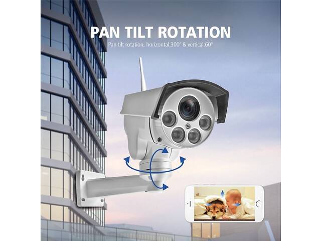 4G камера відеоспостереження під SIM карту Wondstar NC49W-5XEU, поворотна PTZ, 5 мегапікселів, 5Х зум - Фото 8