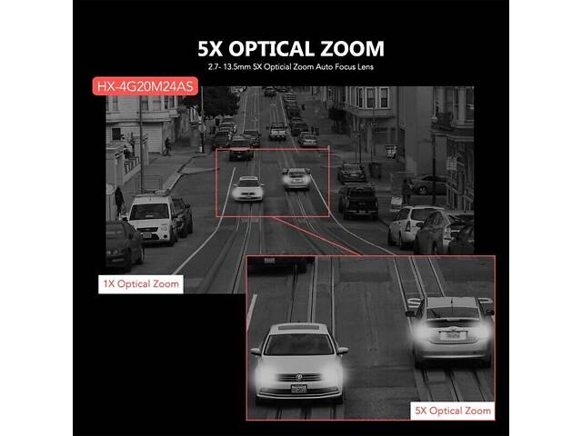 4G камера відеоспостереження з СІМ картою поворотна PTZ c 5X зумом Baovision 4G50M24AS, 5 мегапікселів, вулична, 3G - Фото 3