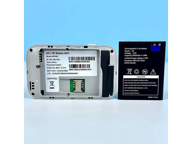 4G LTE Mobile WiFi MF68E - компактний USB-модем із Wi-Fi модулем - Фото 1