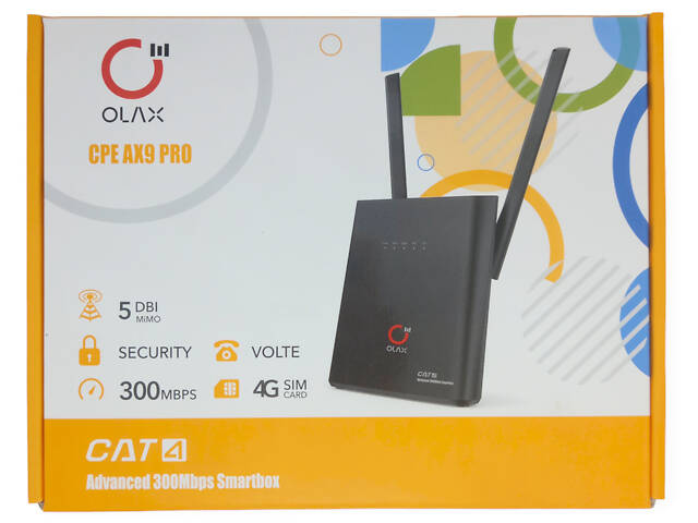 4G роутер Olax Олакс AX9 PRO Wi-Fi модем під сім карту дві антени + Лайф безліміт - Фото 9