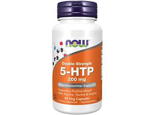 5-гідрокситриптофан NOW Foods 5-HTP 200 мг 60 капсул