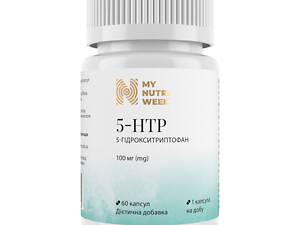5-HTP, 5-гидрокситриптофан, 5-HTP, My Nutri Week, 100 мг, 60 капсул