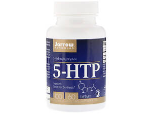 5-HTP (Гидрокситриптофан), 100 мг, Jarrow Formulas, 60 вегетарианских капсул