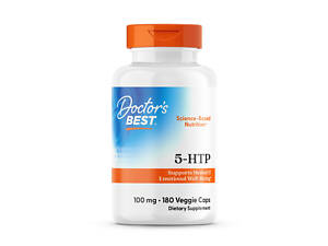 5-НТР, 5-гидрокситриптофан, Doctor's Best, 100 мг, 180 веганских капсул
