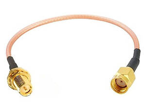 50 шт - Антенные удлинители RG316 RP-SMA F RP-SMA M 20 см