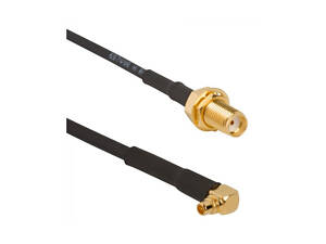 50 шт - Антенный кабель QJ RG316 20 см угловой (MMCX - SMA F)