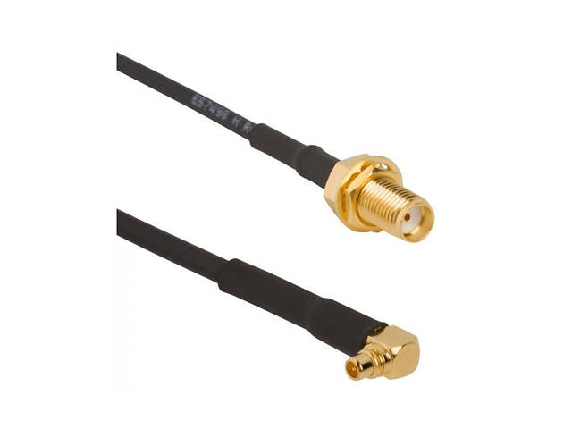 50 шт - Антенный кабель QJ RG316 20 см угловой (MMCX - SMA F) - Фото 1