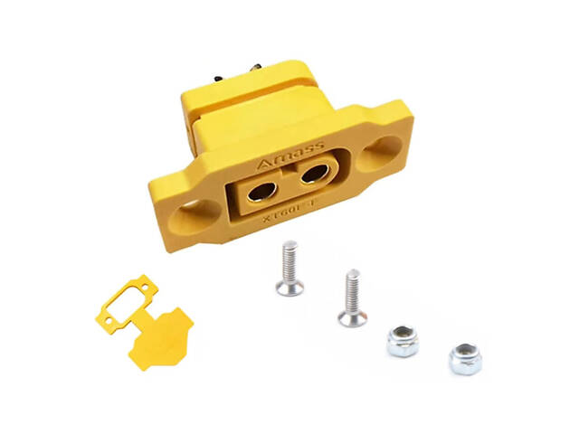 50 шт - Конектор AMASS XT60E Female з кришечкою та гвинтами - Фото 1