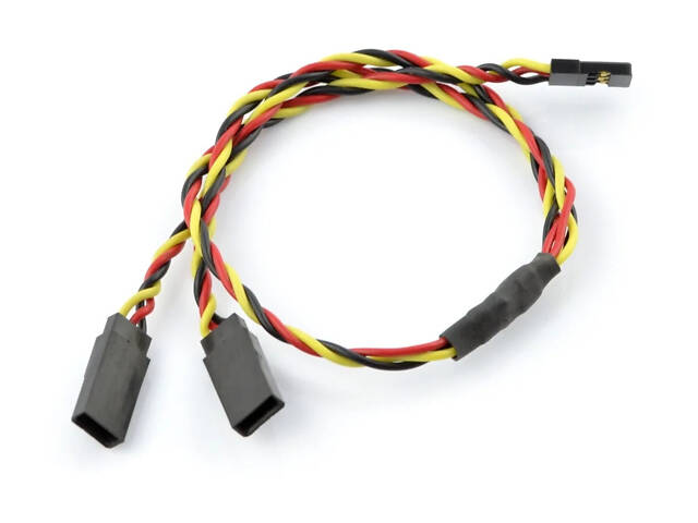 50 шт - Розгалужувач Y 22AWG для сервоприводів JR скручений (30 см) - Фото 1