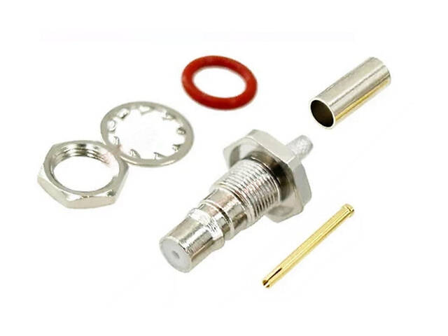 50 шт - Разъемы QMA F на кабель RG174 для радиооборудования - Фото 1