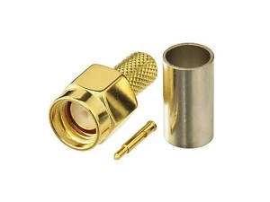 50 шт - Роз'єм SMA M на кабель RG58 для радіообладнання