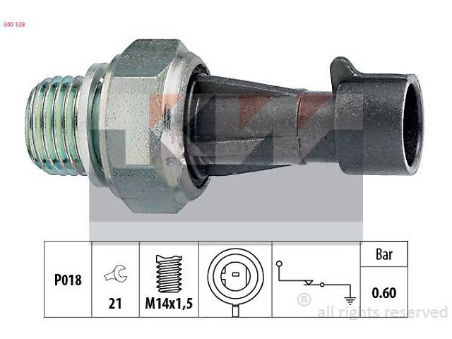 500 129 KW Датчик тиску масла (аналог EPS 1.800.129/Facet 7.0129 )
