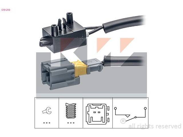 510 210 KW Датчик педалі гальм/зчеплення (аналог EPS 1.810.210/Facet 7.1210 )