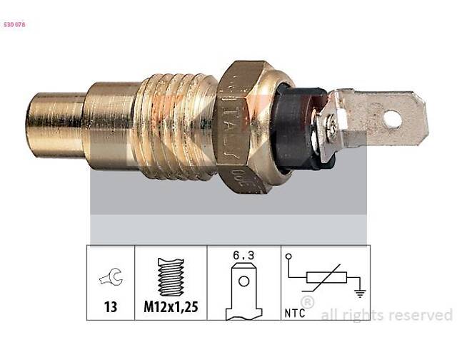 530 078 KW Датчик температури охолодж. рідини/масла/топлива (аналог EPS 1.830.078/Facet 7.3078 )