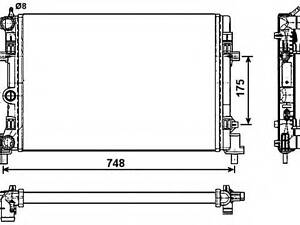 53024 NRF Радиатор охлаждения NRF 53024 на SEAT IBIZA V (6J5, 6P5)