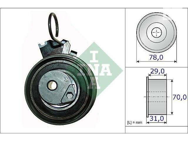 531 0532 10 INA - Натяжний ролик ГРМ