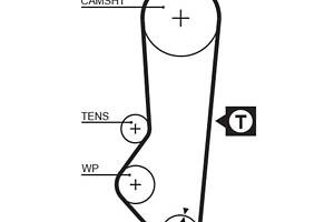 5357XS (8597-15357) Ремінь ГРМ GATES XS