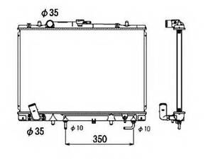 53687 NRF Радиатор охлаждения NRF 53687 на MITSUBISHI G-WAGON (K90)
