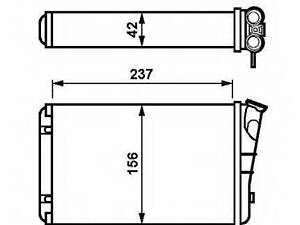 54238 NRF Радіатор опалення NRF 54238 на OPEL OMEGA B (25_, 26_, 27_)